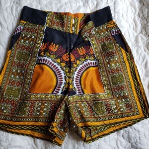 African Print Shorts
